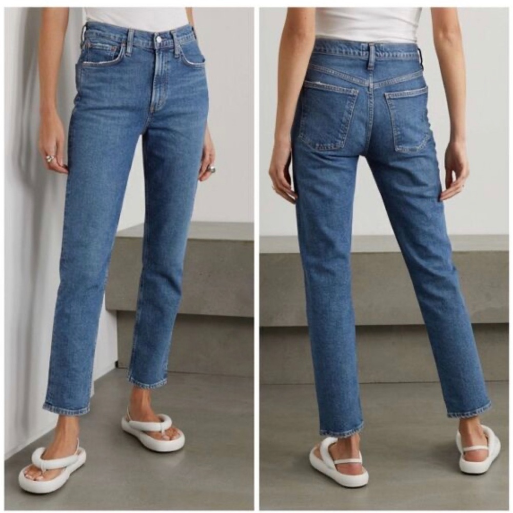 AGOLDE Merrel Mid Rise Straight Jeans in Spellbound 29